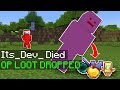 Minecraft Manhunt, But Dying Drops OP LOOT...