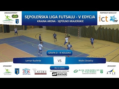 Grupa D - III Kolejka: Lemar Kuchnie - Wolni Strzelcy 11:2, 06.12.2015 r.