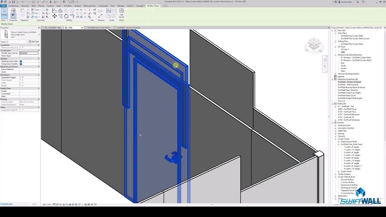 SwiftWall® Flex | Revit BIM Tutorial for How to Create Corners with SwiftWall® Flex