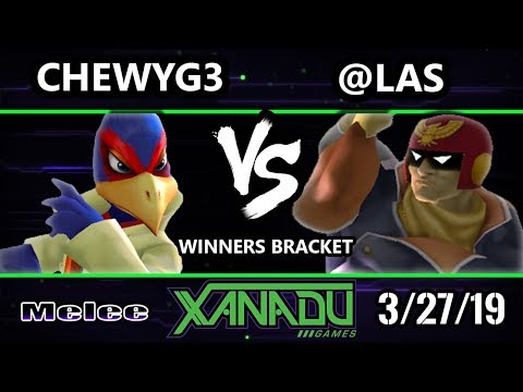 S@X 295 SSBM - ChewyG3 (Falco) Vs. @LAS (Captain Falcon) - Smash Melee Winners Bracket