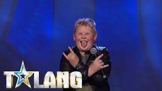 Oliver Rytting rockar juryn av stolarna med sin Kiss-cover i Talang 2017