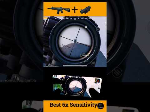 🔥6x Zero Recoil Sensitivity | 6x No Recoil Spray | 6x Scope Sensitivity |#shorts #viral #pubg