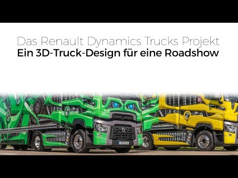 Ein 3D-Truck-Design für eine Roadshow