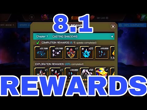 Act 8.1 Completion Rewards Opening | Marvel Contest of Champions