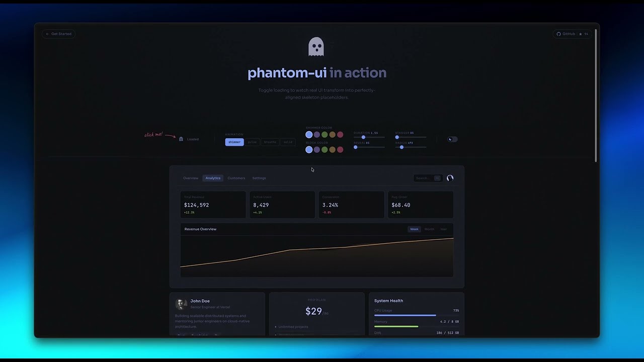 phantom-ui demo video
