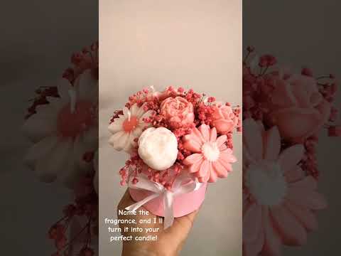Name the fragrance, & i ’ll turn it into your perfect candle bouquet #candle #flowers #diycrafts