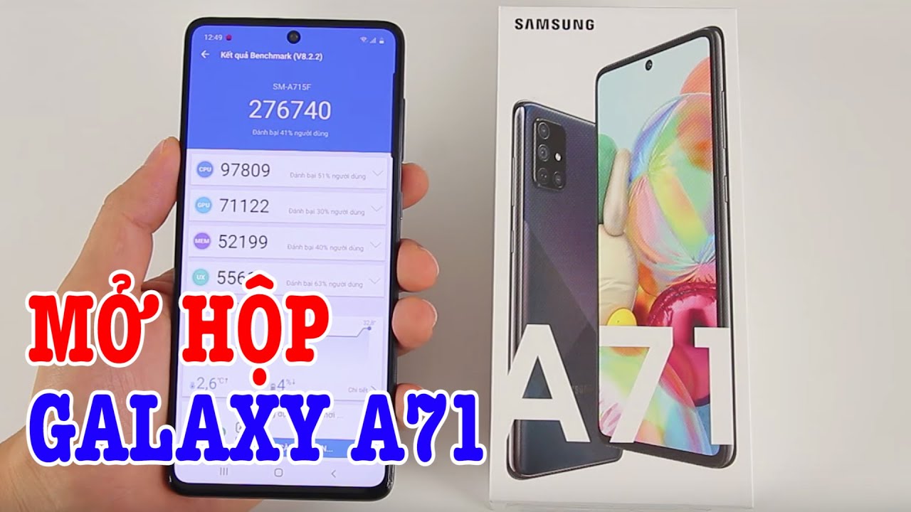 Mở hộp Samsung Galaxy A71 : NÂNG CẤP RẤT NHIỀU so với A70