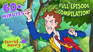 Peter and Dad Get in a Paintball Fight | Season 3 Clip Compilation | Horrid Henry | 1+ HOUR