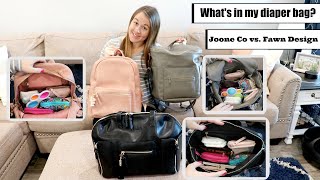 Joone Co vs. Fawn Design | What's in my diaper bag?