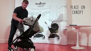 BABYZEN - How to attach the 6M+ rain cover
