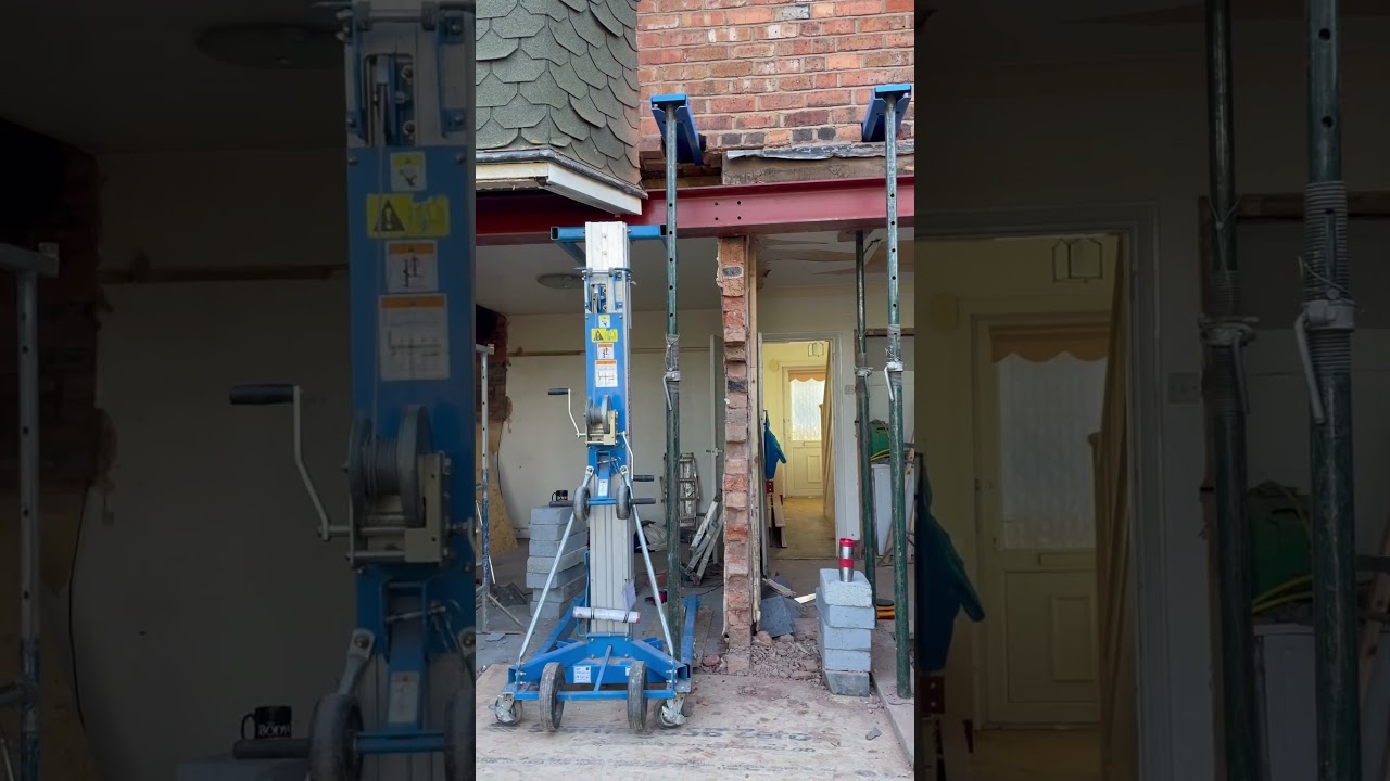 Prop pals acros and goal post steels #structuralengineering #homeextension #builder #westmidlands