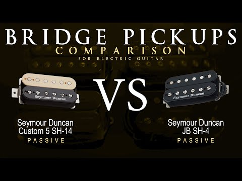 Seymour Duncan CUSTOM 5 SH-14 vs JB SH-4 - Bridge Guitar Pickup Comparison Tone Demo