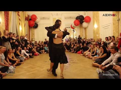 Omar Quiroga  and  Veronica Palacios  are  dancing  at  White Nights tango festival  in  2016