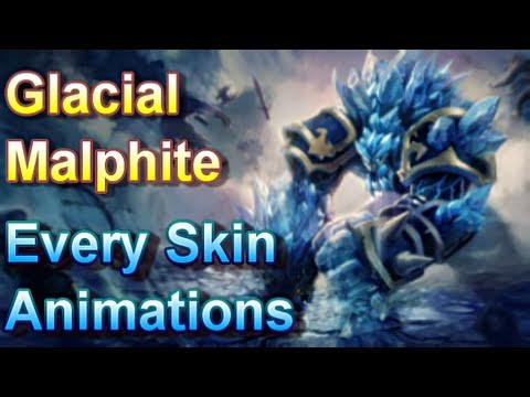 Glacial Malphite - Every Skin Animations - League of Legends