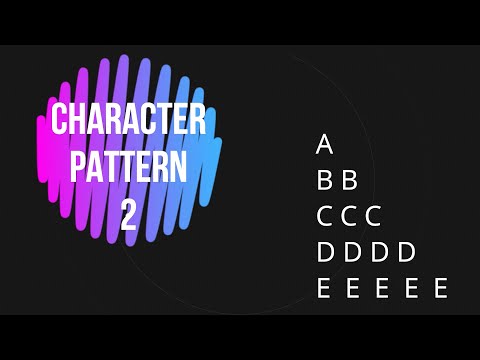 Character Pattern 2 Patterns In Java Patterns Thecodingduniya Programming Coding Youtube