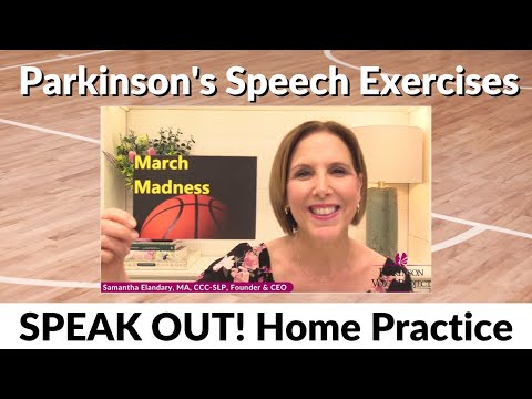 3/20/2024 Parkinson's Speech Exercises: March Madness