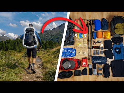 Die ULTIMATIVE Packliste für den E5! | Wanderausrüstung Mehrtagestouren