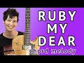 RUBY MY DEAR Guitar Lesson Chord Melody