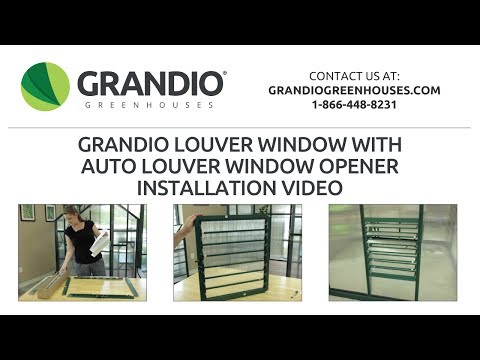2017 Grandio Louver Window With Auto Louver Opener Assembly Video With Left Side Handle