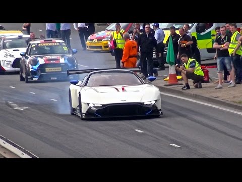 Aston Martin Vulcan on the Streets! - EPIC FULL THROTTLE BURNOUTS & SOUNDS!