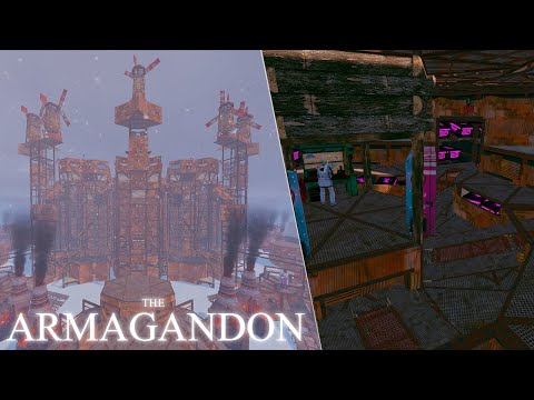 THE ARMAGANDON - LARGE rust clan base | Open Core & Widegap + Mountain Roof | Base review 2023