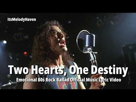 Two Hearts, One Destiny Emotional 80s Rock Ballad Official Music Lyric Video
