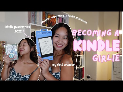 I got my first kindle! 📖 🎀 | kindle unboxing + decorating