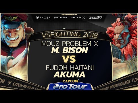 MOUZ Problem X (M. Bison) vs  Fudoh Haitani (Akuma) - VSFighting 2018 -Pools - SFV - CPT 2018