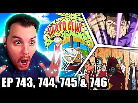 BARTO CLUB?! | One Piece REACTION Episode 743, 744, 745 & 746