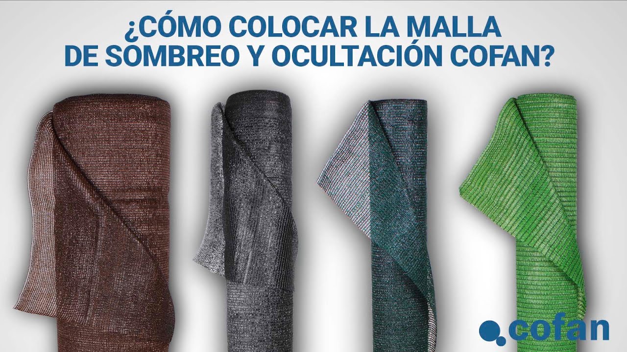 Watch Cómo colocar e instalar una malla de sombreo y ocultación | Cofan Agrícola y Jardinería Now Cómo colocar e instalar una malla de sombreo y ocultación | Cofan Agrícola y Jardinería
