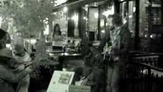 Raine Maida busking at College & Euclid