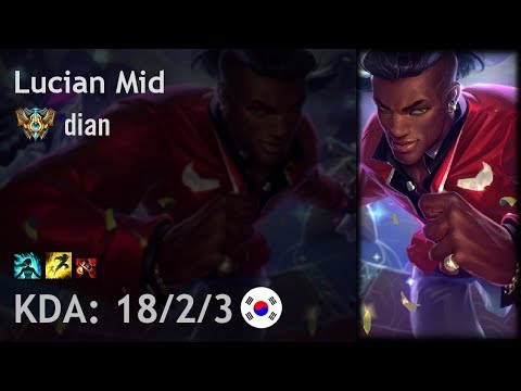 Lucian Mid vs Karma - dian - KR Challenger Patch 7.16