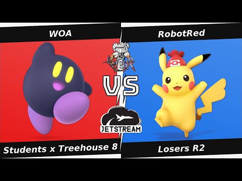 Students x Treehouse 8 Losers R2 - WOA (Kirby) Vs. RobotRed (Pikachu) Smash Ultimate - SSBU