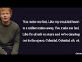 Ed Sheeran - Celestial (lyrics)
