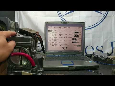 Mercedes E420 throttle body repaired. Bench test