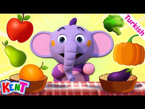 , title : 'Cocuklar için eğitici videolar | Sebze ve Meyveleri Sıralamayı Öğrenin | Kent The Elephant'