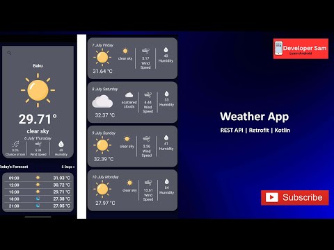 Weather App | Rest API | Retrofit | Kotlin Coroutines | OpenWeatherMap