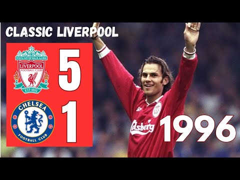 Liverpool vs Chelsea 5-1 1996 | Patrik Berger scored a brace on his full debut | Extended Highlights