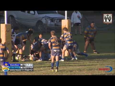 NHRU Round 11 Highlights - Premier 1 - Hamilton v Sth Beaches