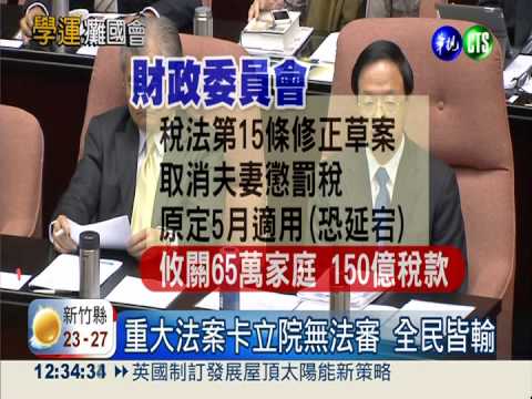 立院空轉19天 民生法案被迫陪葬