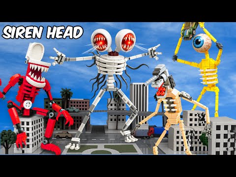 All LEGO Giant SIREN HEAD Monsters Destroy the City?! | AM Bricks Galaxy