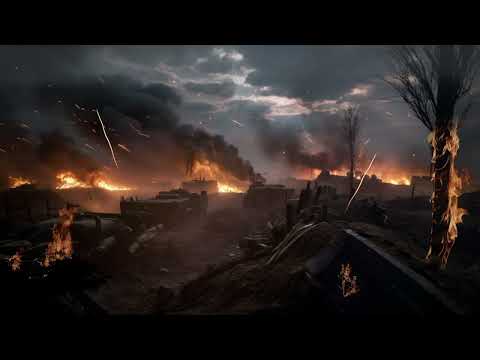 WW1 Sleeping In The Trenches - Distant Artillery War Ambience