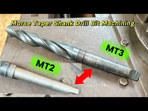 I Machined a Morse Taper Shank Drill Bit from MT3 to MT2 in 7 minutes!