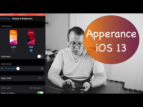Setup appearance on iOS 13