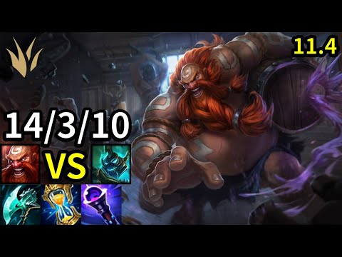 Gragas Jungle vs Hecarim - KR Master | Patch 11.4