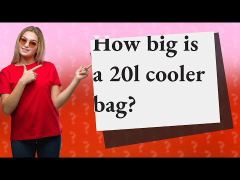 How big is a 20l cooler bag?