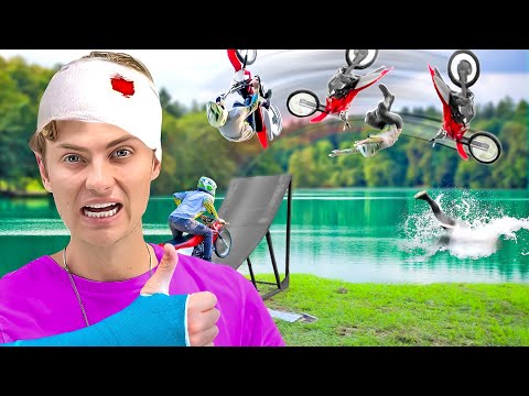 Training to Backflip a Dirt Bike In 24hrs!! (GONE WRONG)