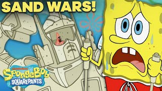 SpongeBob and Patrick Start a Sand Castle War  Ful