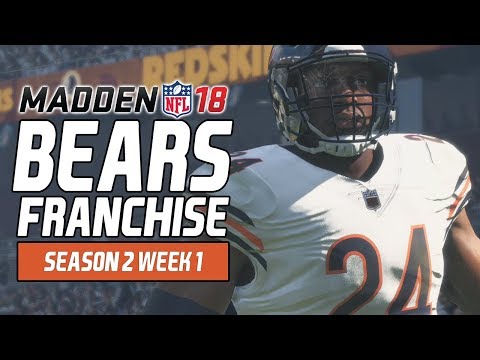 Madden NFL 18 - Bears Franchise Ep. 26 - Week 1 at Redskins [Season 2]