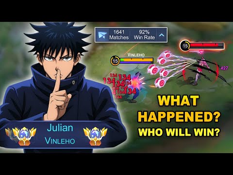 TOP GLOBAL JULIAN SOLO RANK!! 😱 (WIN RATE 92%) | MLBB